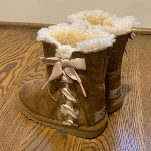 Girls tan UGG boots - gently used sz 10
